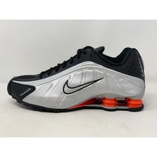 Nike Shox R4 Red Metallic Silver Sneakers, Size 10 BNIB HQ1988-002