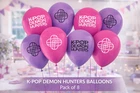 K-Pop Demon Hunters Balloons Pink Purple Latex Party Balloons Double Sided Print