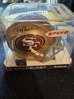 Jerry Rice 49ers Signed Riddell 1996-2008 Throwback Logo Speed Mini Helmet
