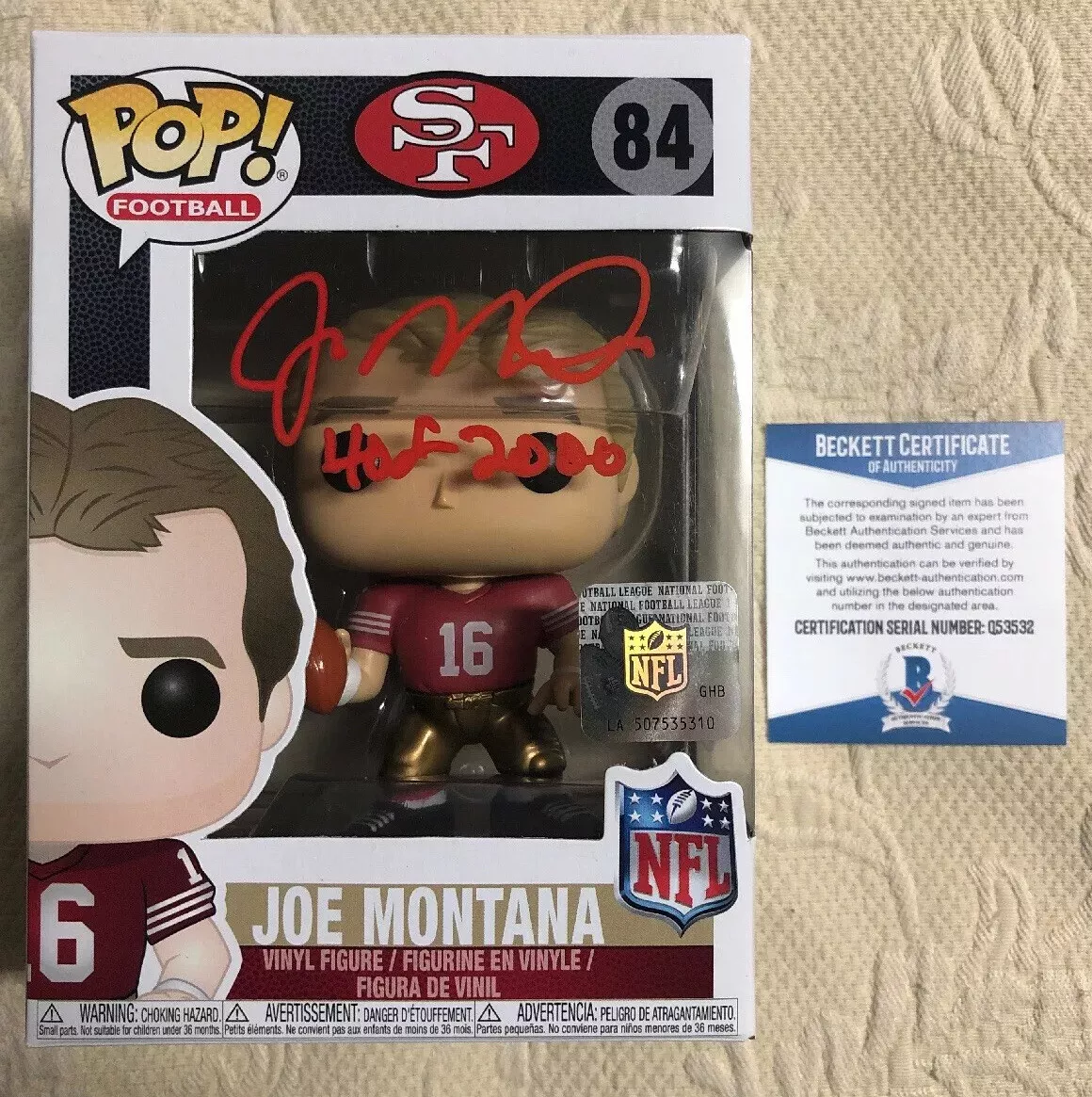 Joe montana funko pop deals