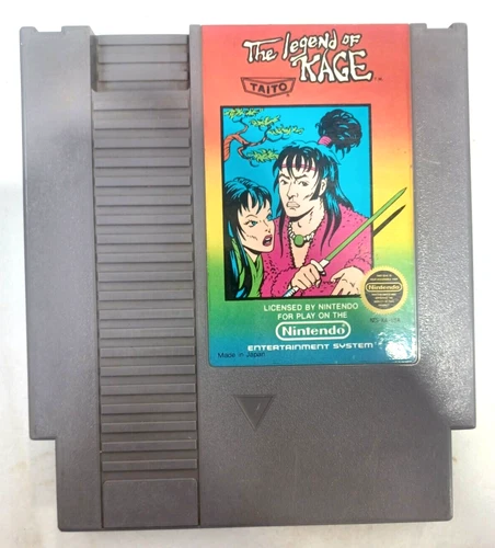 Vintage 1985 The Legend of Kage Authentic Nintendo NES Cartridge