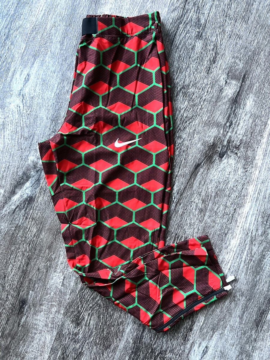Nike Pro Elite Kenya Olympic Track & Field Running Pants Red Green