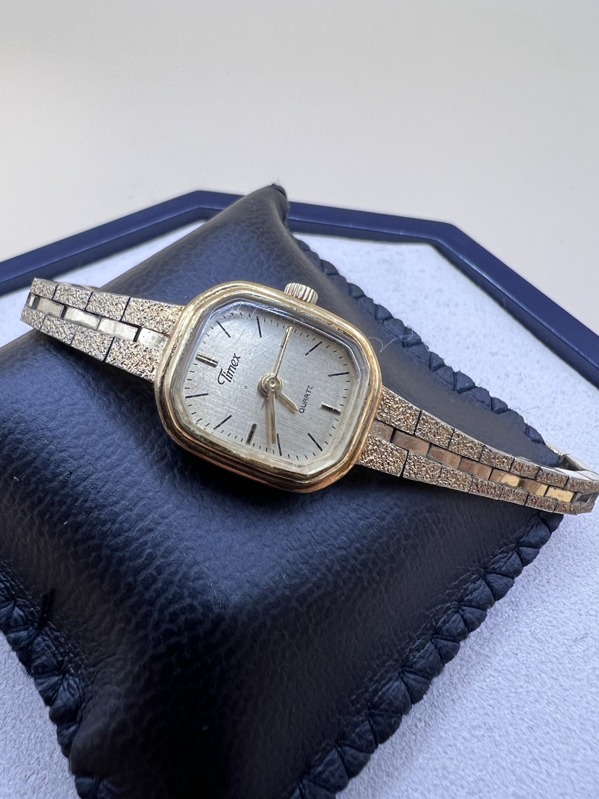 Vintage timex rectangular ladies watch 80’s Clasp… - image 2