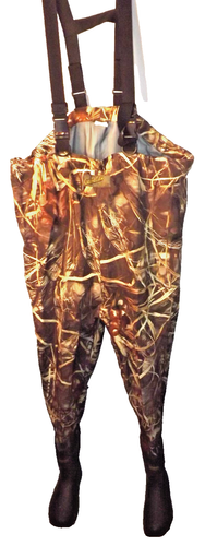 Cabelas Dry Plus Chest Waders w Boot Camo Realtree Max-4 HD Thinsulate Sz 3XL 12 - Picture 3 of 20