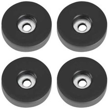 4 Gummif&uuml;&szlig;e &Oslash; 38 x 10 mm Stahleinlage Adam Hall 4906 Ger&auml;tefu&szlig; M&ouml;belf&uuml;&szlig;e Gummi