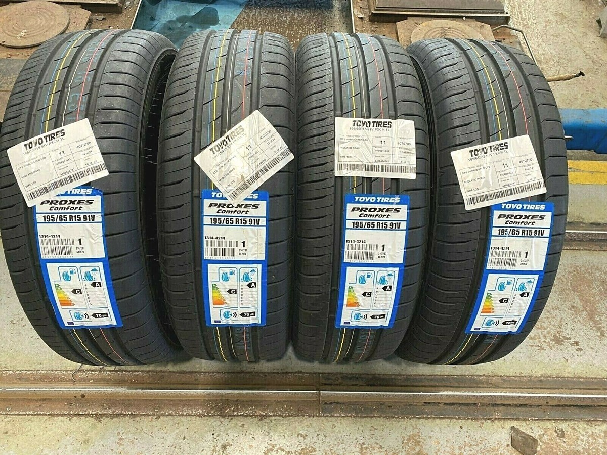 X4 195 65 15 TOYO PROXES COMFORT AMAZING C,A RATED QUALITY