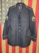 Size Pictured Army Service Uniform ASU Dress Blue Enlisted Man Jacket Coat 8181