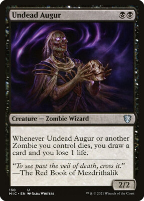 MTG Undead Augur  - Innistrad: Midnight Hunt Commander #130