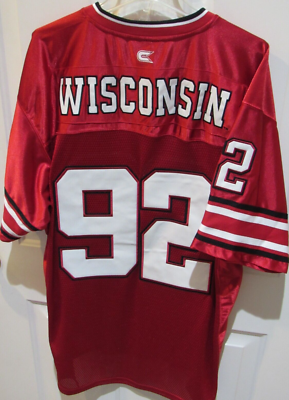 Wisconsin Badgers # 92 NCAA Football jersey sewn Size Men's Medium