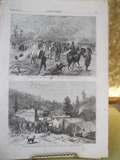 VIntage Print,BLACK HILLS#2,Native American,Harpers,Oct.1876