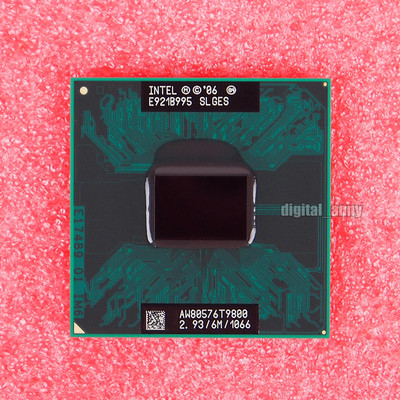 Intel Core 2 Duo T9800 2.93 GHz Dual-Core CPU Processor SLGES AW80576T9800