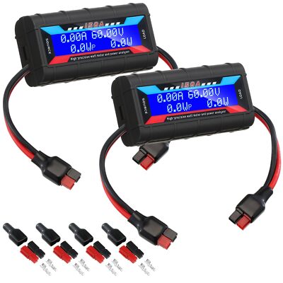 2 Pcs High Precision Watt Meter Power Analyzer Battery Consumption Performance M