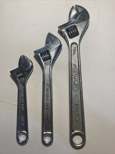 Stanley/misc Adjustable Wrench Set - (3 Piece) 6", 8", 10" Misc Brands