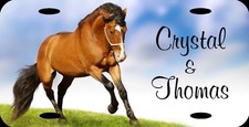 Personalized Custom Horse Mustang Stallion Aluminum License Plate Beautiful NEW