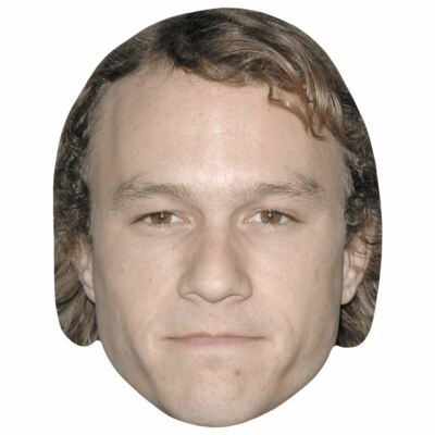 Heath Ledger (Long Hair) Celebrity Mask, Flat Card Face