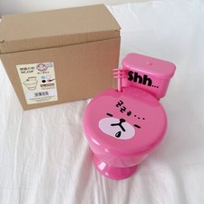 Inodoro Girlwill Pink 💖 Oso para dormir de grado alimenticio recipiente de plástico con cuchara ✨