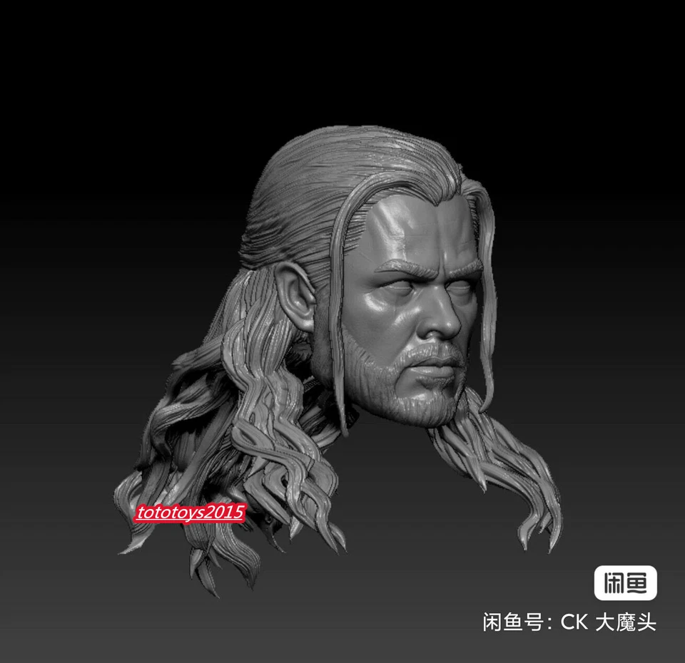 1:6 1:12 1:18 héroes Thor Chris cabeza esculpida para hombre figura de acción cuerpo juguete Foto 3 de 4
