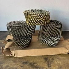 One Box Of 2 1/2” Inch Roofing Framing Galvanized Nails - 5 Coils - Head Is 1/4”