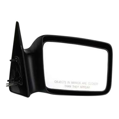 Manual Mirror For 1987-1996 Dodge Dakota Passenger Side - 5x7", Textured Black, Paint To Match