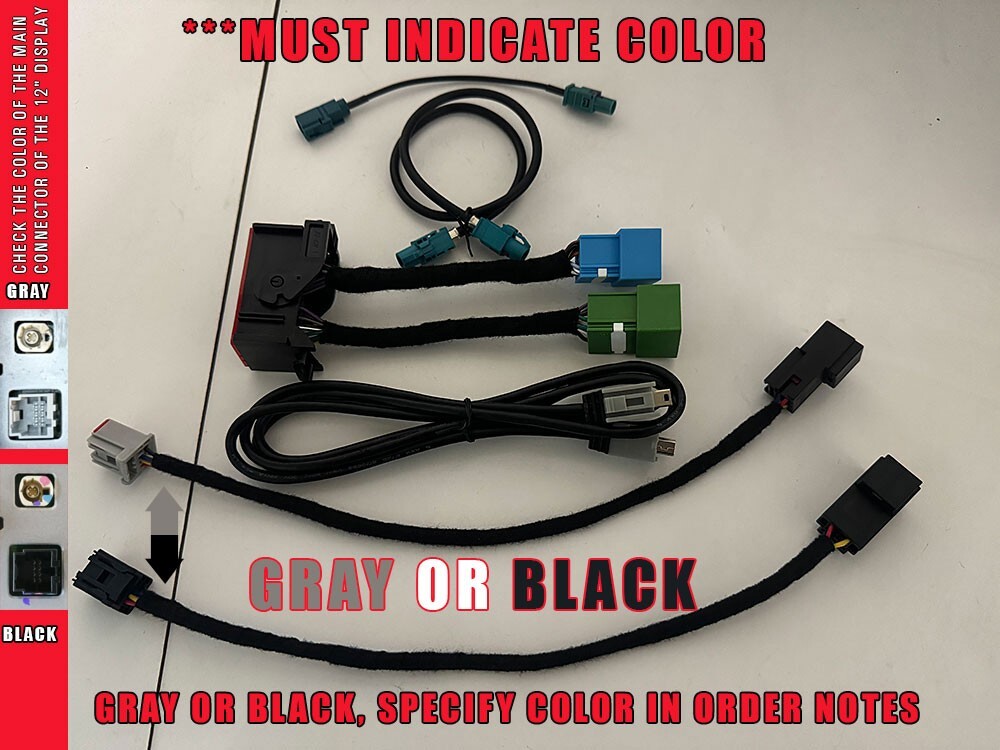 2019-2024 RAM 8.4" NONE GPS UCONNECT 5 TO 12" UCONNECT 4C INTEGRATION WIRING KIT