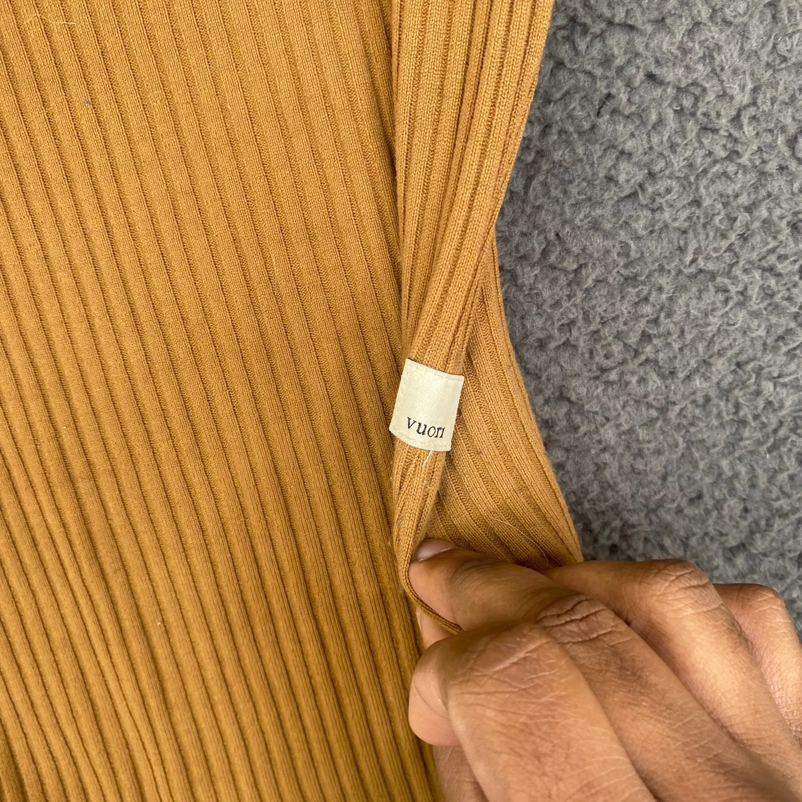 vuori bleeker long sleeve mock neck ribbed 