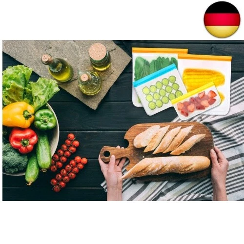 20er Pack Wiederverwendbare Aufbewahrungsbeutel, BPA-freie Wiederverwendbare - Bild 7 von 7