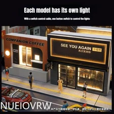 1/64 Car Garage Model City Street View Background Display Scene Diorama Model