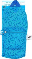 Yoobi Mini Backpack Pencil Case - Blue Stripe, School Supply Organizer