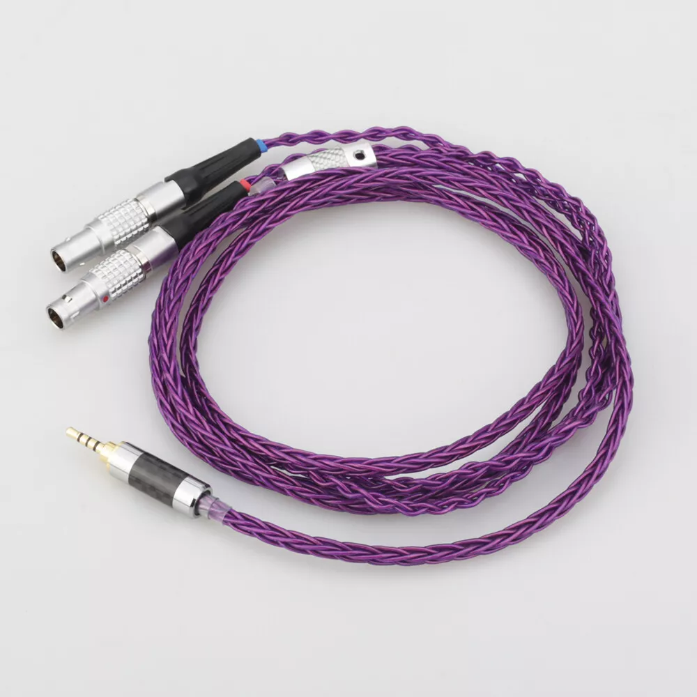 High End 7N OCC Silver Plated Headphone Upgrade Cable for Focal Utopia ELEAR