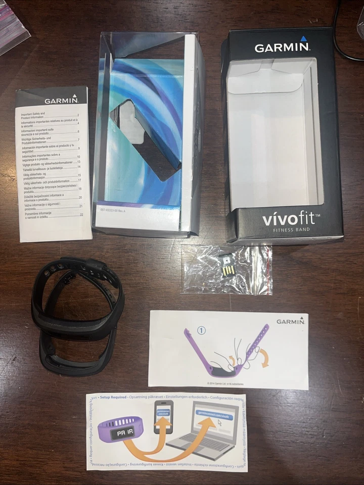 Garmin VivoFit  Heart Rate Monitor Fitness Band Black need new batt. - Image 2 of 4