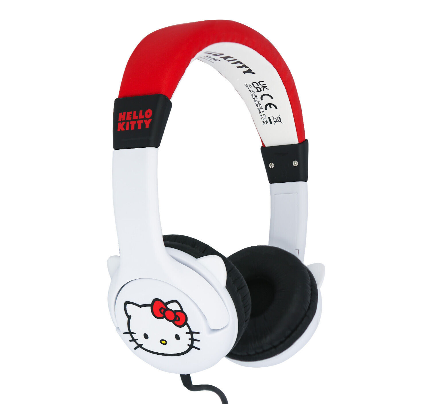 OTL Technologies White Hello Kitty Kids Wired Headphones with Ears