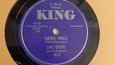 Earl Bostic -  78rpm single 10-inch - KING #4674 Smoke Rings 