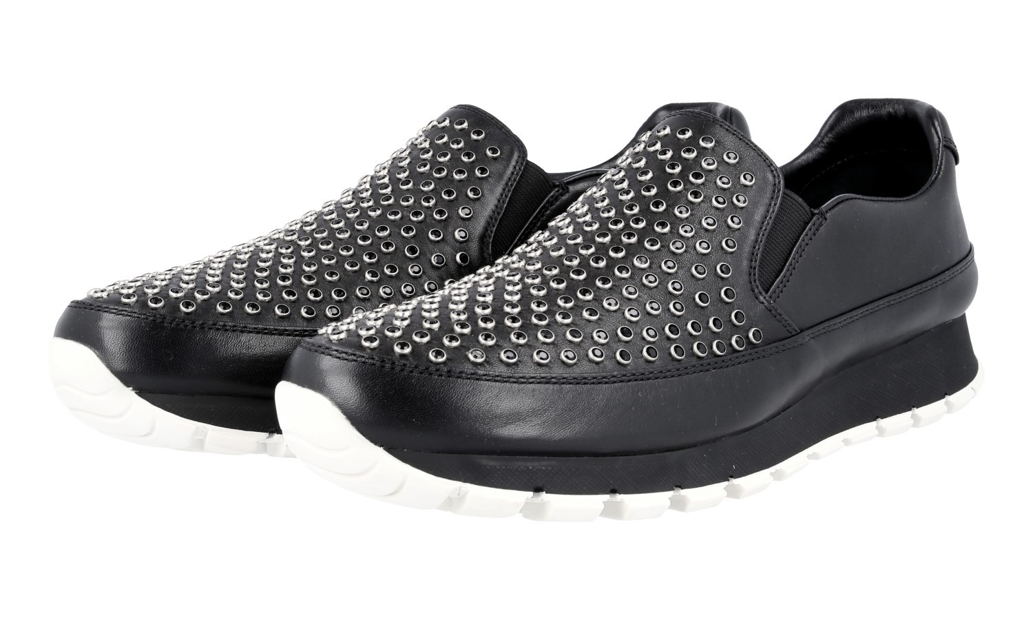 Auténtico de lujo Prada Tenis Zapatos 3S6104 negro nuevo nos 10 EU 40 40,5 Reino Unido 7 Auténtico de lujo Prada Prada Prada Tenis Zapatos 3S6104 negro nuevo nos 10 EU 40 40,5 Reino Unido 7 Precio por piso