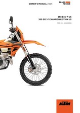 KTM Owners Manual Book Guide 2025 350 EXC-F US