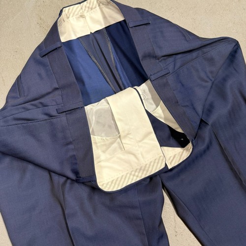 $2000 Samuelsohn 2pc Suit Ariston Napoli Fabric Herringbone Italy 50R W40xL26 - Picture 14 of 15