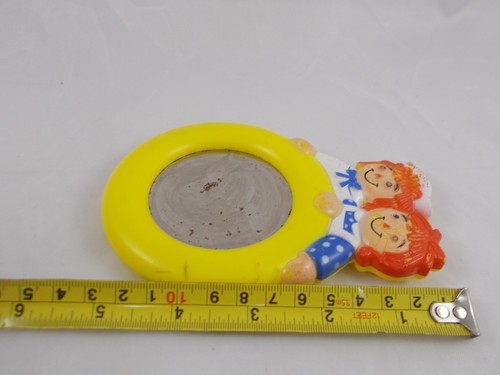 Bobbs Merrill Raggedy Ann Andy Rassel Spiegel Spielzeug 5 Zoll 1976 - Bild 7 von 8