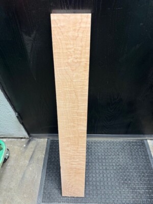 Flame Maple Curly .75 X5''x36   Bass Guitar Neck Figured KD 3/4'' Strat Tele