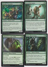 HUMAN SHAMAN GREEN DECK 40X CARDS MTG MAGIC N-MINT UNPLAYED  T-22