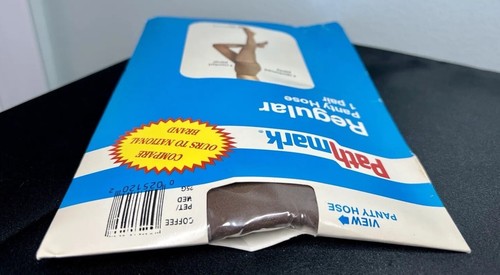 Vtg Pathmark 100% Nylon Regular Pantyhose Coffee Brown USA Size Petite/Medium - Picture 3 of 13