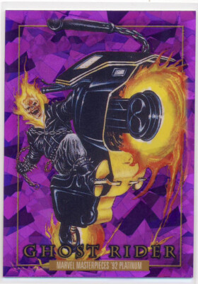 シングルカード Marvel Masterpieces 92 Ghost Rider 2024 Marvel Masterpieces '92 1992 Platinum Purple Crystals