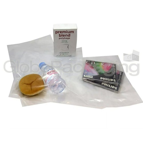 100 x CLEAR 10x12" POLYTHENE PLASTIC FOOD GRADE BAGS 10" x 12" 100 GAUGE *FAST* - Picture 2 of 6