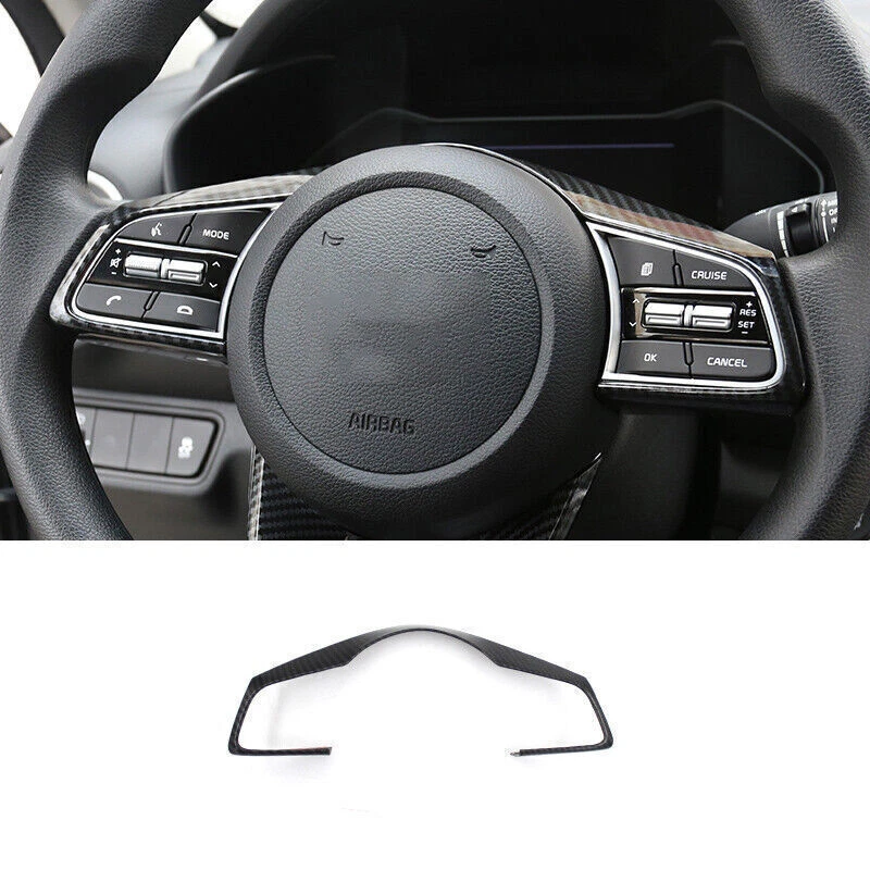 For Kia Forte 2019-24 Carbon Fiber Full Set interior decoration Trim Decal Kit Foto 2 de 4