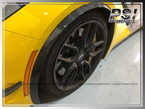 Molduras de arco acampanado de guardabarros de fibra de carbono para Corvette C7 GS/Z06 CF 2015-2019 - Imagen 1 de 3