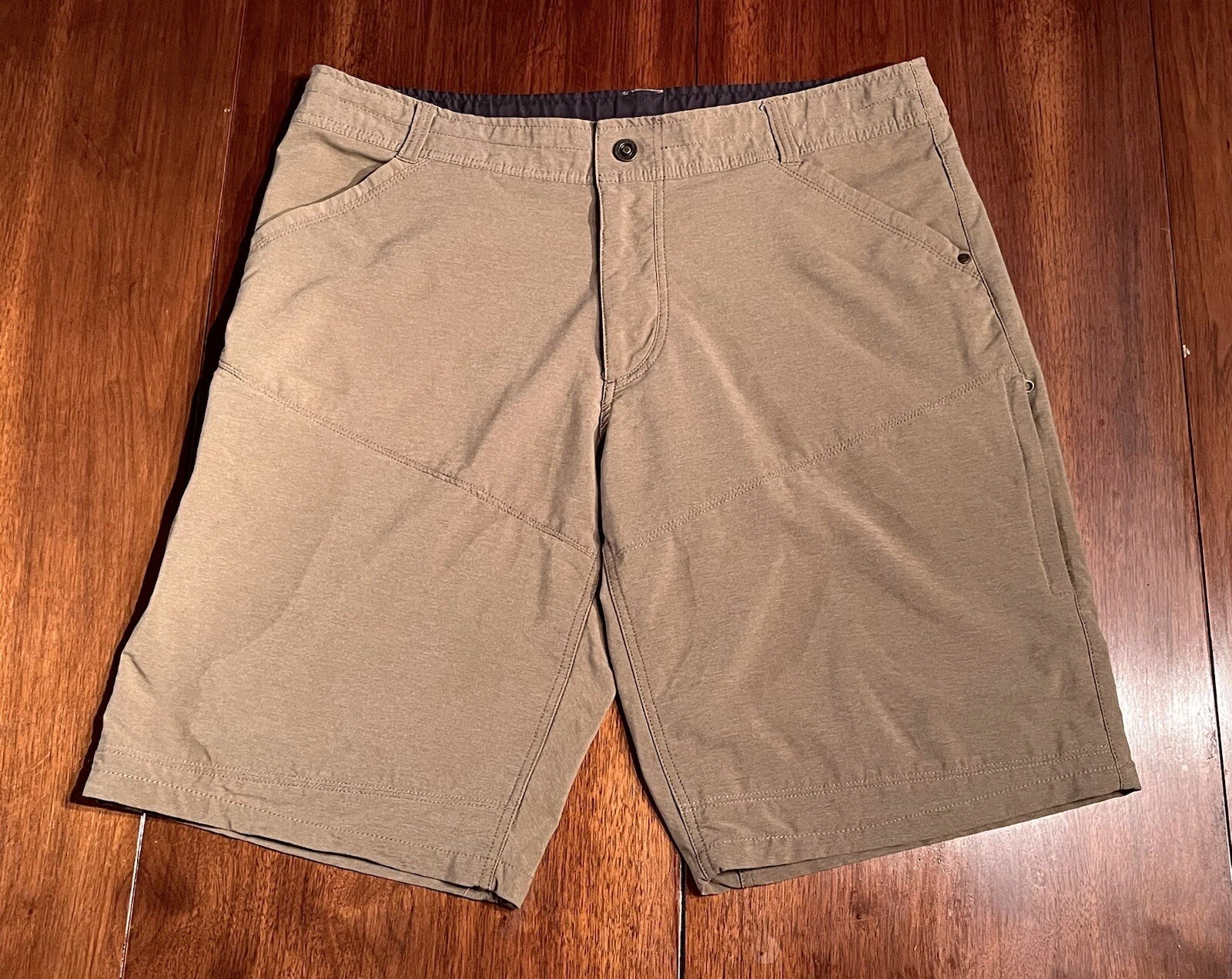 Kuhl Brown Brown Hiking Shorts Mens 38 Shift Stealth Amfib Outdoor Lightweight