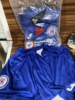 Cruz Azul Jersey Camiseta & Shorts 2019/2020. Soccer Futbol Méx Size 28 Joma A41