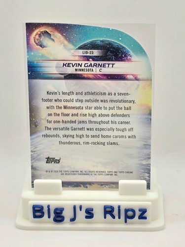 2024 Topps Chrome Cosmic Basketball Launched into Orbit Kevin Garnett Die Cut SP - Picture 2 of 2