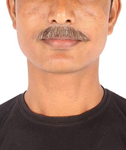 Bigote de vello facial humano para hombre, opción de varios colores, M-1269 - Imagen 21 de 40
