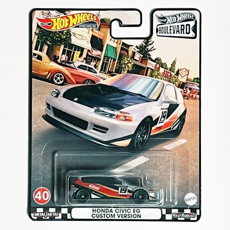 NEW Hot Wheels Premium Boulevard #40 Honda Civic EG Custom Version