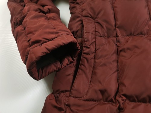 HOT Women's THE NORTH FACE 600 DOWN HOODED QUILT PUFFER LONG KNEE MAROON Coat XS - Picture 7 of 17