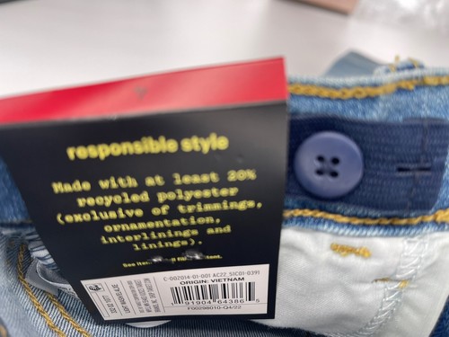 Boys Super Stretch Super Skinny Fit Jeans, Size 4 Art Class Adjust Waste Blue - Picture 3 of 9